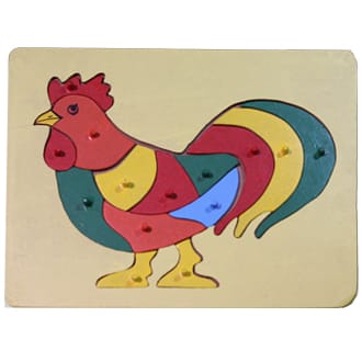 Cock Wooden Puzzle
