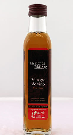 RED WINE VINEGAR 250ML - LA FLOR DE MALAGA - VINAGRE DE VINO