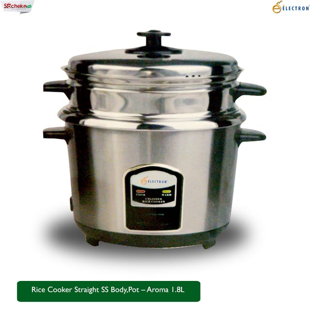 Rice Cooker Straight SS Body,Pot – Aroma