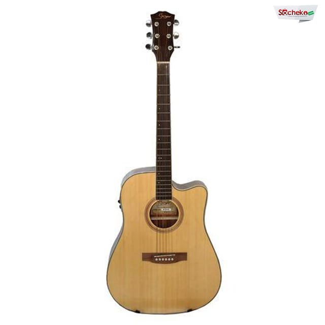 Acoustic Guitar With Tuner Smiger M-210-41 Yellow 41
