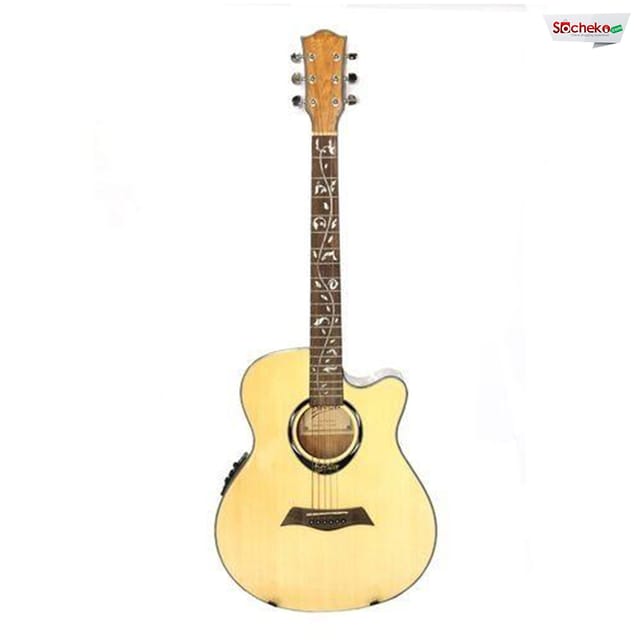 Deviser L2-710B Yellow 40 Acoustic Guitar With Equalizer & Tuner