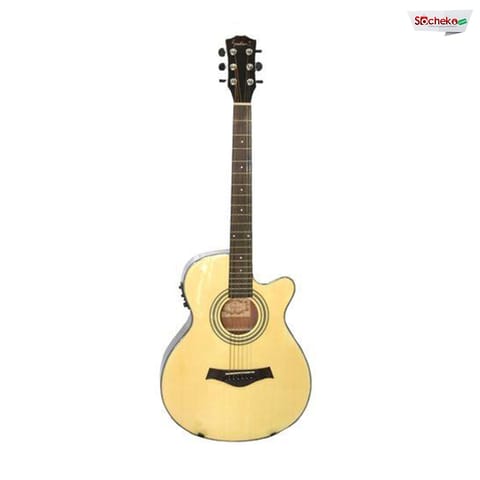 Suedian YO-6201C-Na Yellow 40 Acoustic Guitar With Equalizer & Tuner (KLT-17A)