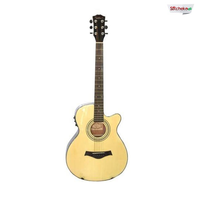 Suedian YO-6201C-Na Yellow 40 Acoustic Guitar With Equalizer & Tuner (KLT-17A)