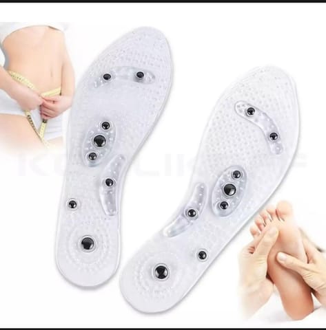 Healthy Acupressure Magnetic Massage Shoe Insole Gel Pad Inner Sole Pain Relief