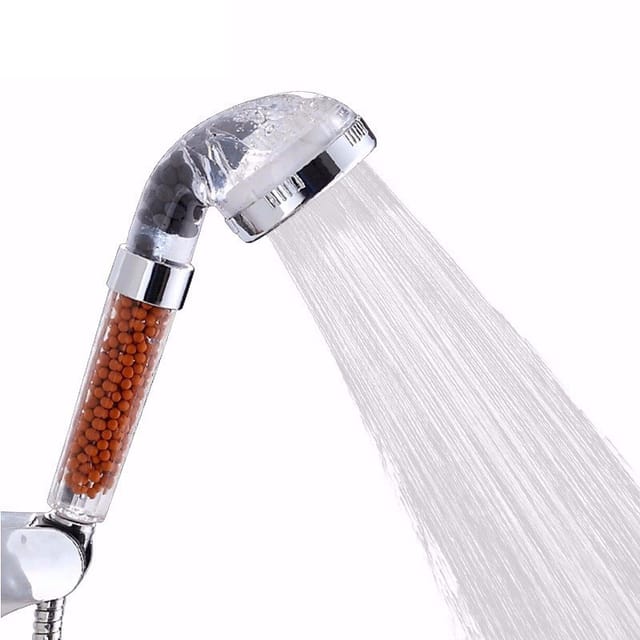 Hot Spa Healthy Shower Head Water Saving High Pressure Transparent Shower Head Water Filter Rainfall Handheld Nozzle
