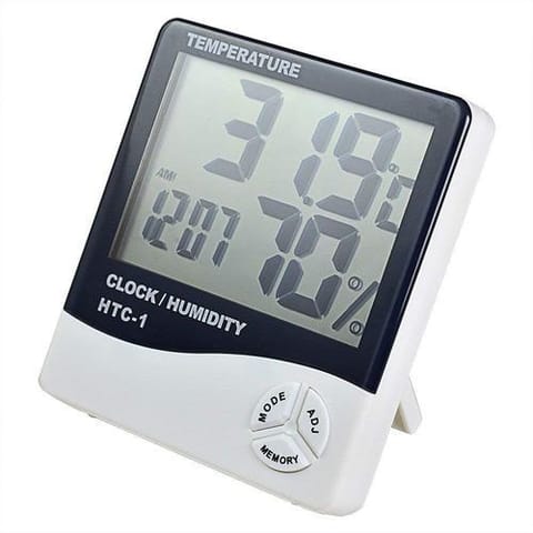 Digital Indoor Clock/ Humidity Hygrometer Thermometer Humidity Meter Large Lcd Display