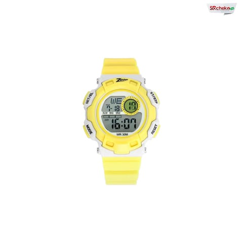 Titan Zoop Digital Yellow Strap Kids Watch - 16009PP03