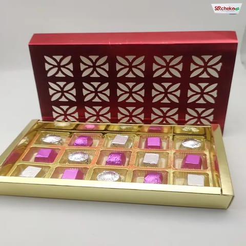 Red and Golden Chocolate Box 25pcs