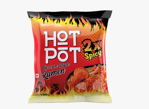 Hot Pot 2x Spicy Chicken Korean Style Ramen Noodle 100g
