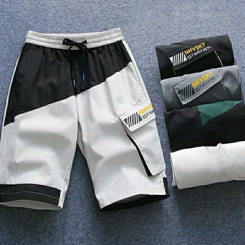 Men's Summer Stylist Contrast 1 Side Box Pocket Half Pant