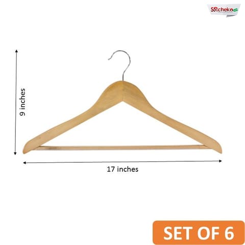Wooden Hangers - Multi-Functional (6 Pieces)