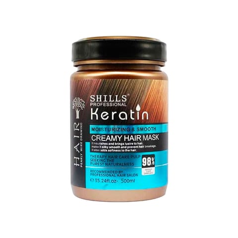 Shills Professional Keratin Hair Treatment-500 ML (Moisturizing and Silk Creamy Hair Mask )