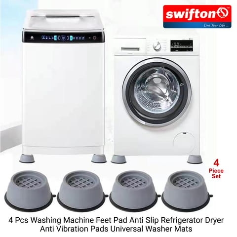 4 Pcs Washing Machine Foot, Feet Anti-Slip Mat Refrigerator Dryer Anti Vibration Pads Universal Purpose Washer Pad