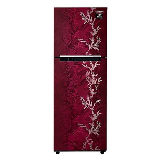 Samsung RT28A32216R 253 Ltrs DOUBLE DOOR DIT REFRIGERATOR MYSTIC OVERLAY RED & Blue