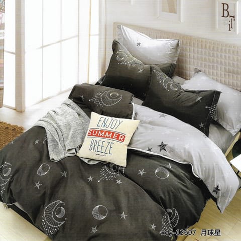 Cotton Bed Sheet 4 Pcs Set with Pillow Cover & Quilt Cover
