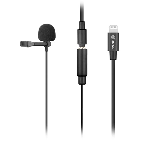 Boya BY-M2 Lavalier microphone for iOS devices