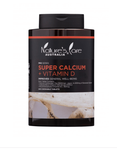 Natures Care Super Calcium + Vitamin D - 240 Tablets