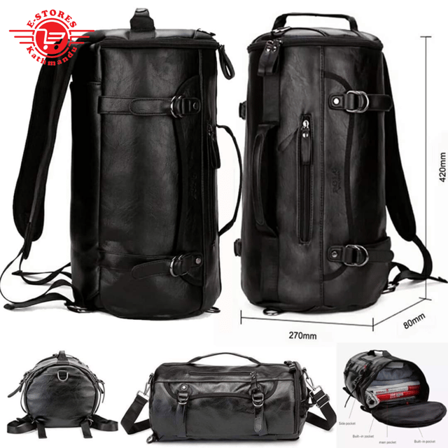 PU Leather 3 in 1 Travel Bag Duffle Bag For Gym and Travel