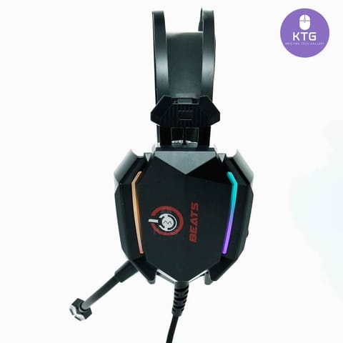 Boom Beats GM-8 7.1 Surround Sound Gaming Headset with Great Microphone & RGB Lighting