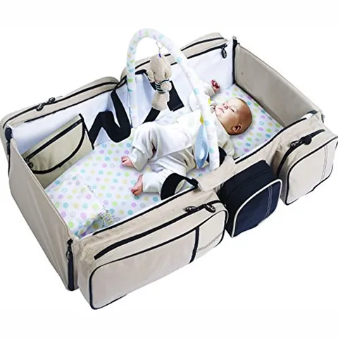 2 In 1 Baby Diaper Bag Cum Baby Travel Bed Bag Diaper Bag Travel Bed