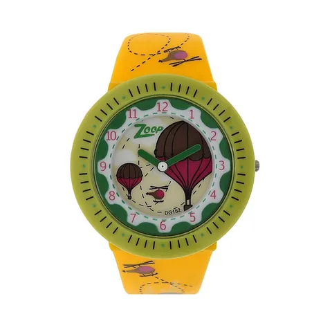 Zoop Cream Dial Analog Watch For Girls- C26007PP03