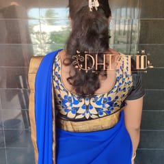 Dhinam-Peacock’s Pride-Readymade Blouse