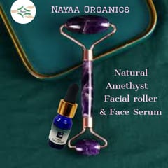 Nayaa Organics-Amethyst Facial Roller with Face Serum