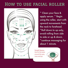 Nayaa Organics-Amethyst Facial Roller with Gua Sha & Face serum