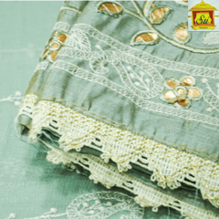 Sri Boutique - Grand Double Shaded Soft Semi  Silk Shiny Dress Material