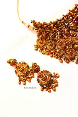 Abarnika- Grand traditional temple jewellery Lakshmi Necklace Set.