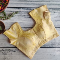 Dhinam-The Assorted-Yellow B-Readymade Blouse