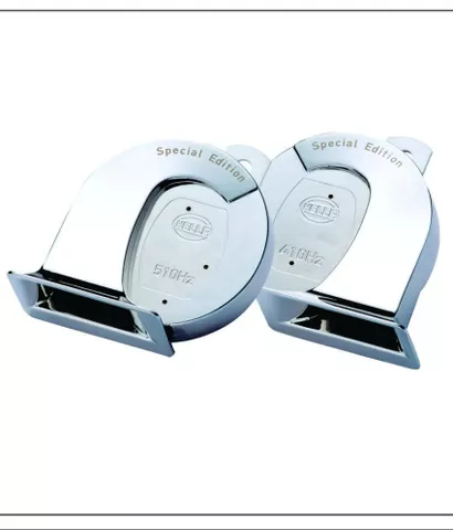 HELLA CHROME TWIN TONE HORN FOR CAR HELLA CHROME TWIN TONE HORN FOR CAR