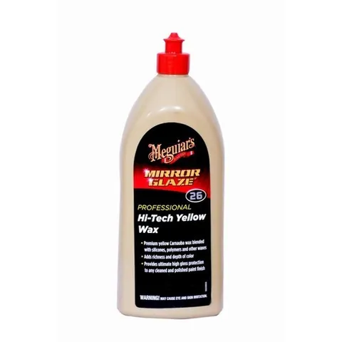 MEGUIAR'S MIRROR GLAZE HI TECH YELLOW WAX (1L) MEGUIAR'S MIRROR GLAZE HI TECH YELLOW WAX (1L)