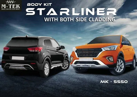 M-TEK ABS CRETA BODY KIT WITH BOTH SIDE CLADDING M-TEK ABS CRETA BODY KIT WITH BOTH SIDE CLADDING