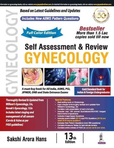 Self Assessment & Review Gynecology 13th Edition 2020 By Sakshi Arora Hans