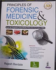 Principles of Forensic Medicine & Toxicology 3rd Edition 2021 by Rajesh Bardale