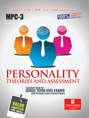MPC-03 Personality : Theories and Assessment