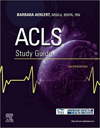 ACLS Study Guide 6th Edition 2022 by Barbara Aehlert