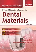 Solved Question Papers In Dental Materials (Rguhs Success Series For Bds ) 2Bds (Pb 2016)  By Rao S.