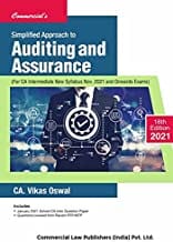 Simplified Approach To Auditing & Assurance18th Edition 2021 By CA Vikas Oswal