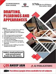 Drafting Pleadings And Appearances17th Revised Edition Dec 2021 By CS Anoop Jain