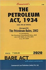 Petroleum Act 1934 Alongwith Rules 2002 By Bare act