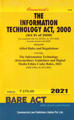 Information Technology Act 2000 Wth Allied Rules By Bare act