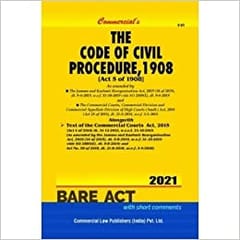 Code Of Civil Procedure 1908 P/Back By Bare act
