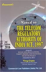 Manual On Telecom Regulatory Authority Of India Act 1997 Alongwith Allied Rules & Regs. By Bare act