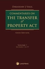 Commentaries on The Transfer of Property ACT (Volume-1) 6th Edition 2022 by Darashaw J Vakil