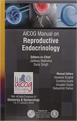 Aicog Manual On Reproductive Endocrinology 1st Edition By Malhotra Jaideep