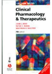 Lecture Notes Clinical Pharmacology & Therapeutics 7th Edition By Reid