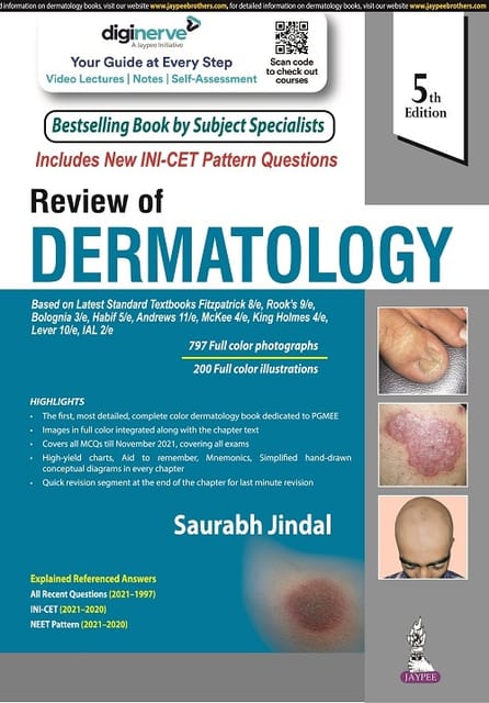 Review of DERMATOLOGY 5th Edition 2022 by Saurabh Jindal
