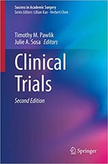 Clinical Trials 2nd Edition 2020 By Pawlik T.M. Publisher Springer
